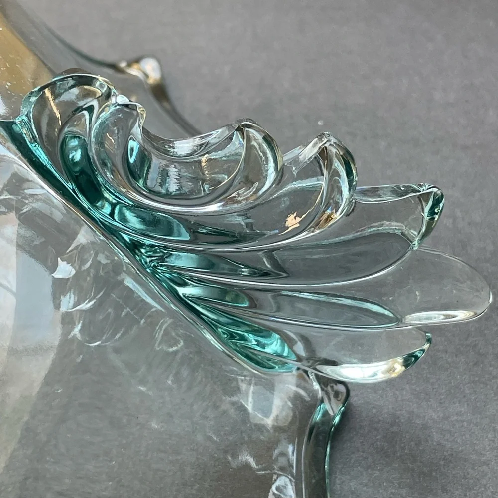 Glass Bowl Double‎ Bow Handle Serving Bowl Holiday Party